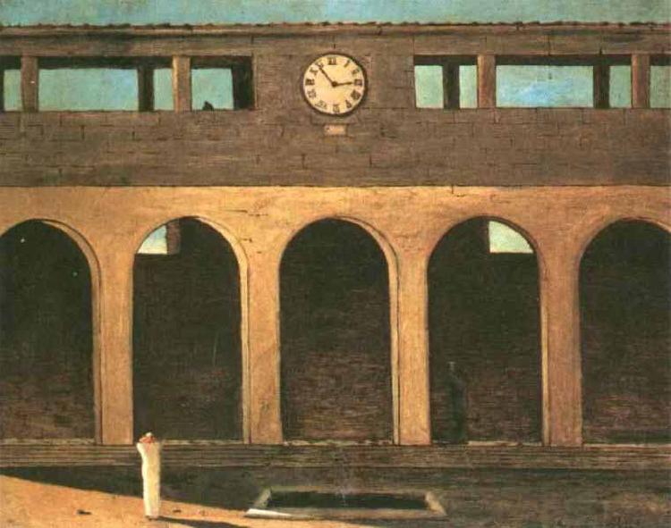 giorgio de chirico Enigma of the Hour oil painting image